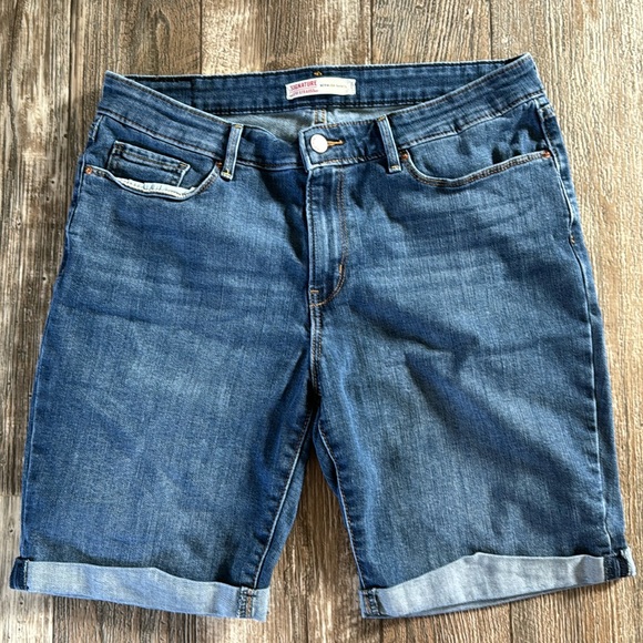 SIGNATURE BY LIVING STRAUSS BERMUDA SHORTS, 12 - W31 - Picture 1 of 11